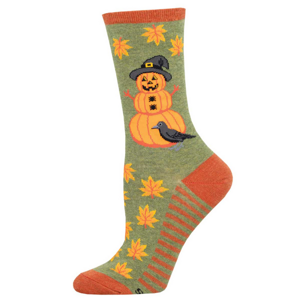 OOS_Women's Pumpkinman Crew (Green Heather)