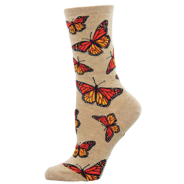 Women's Social Butterfly Crew (Hemp Heather)