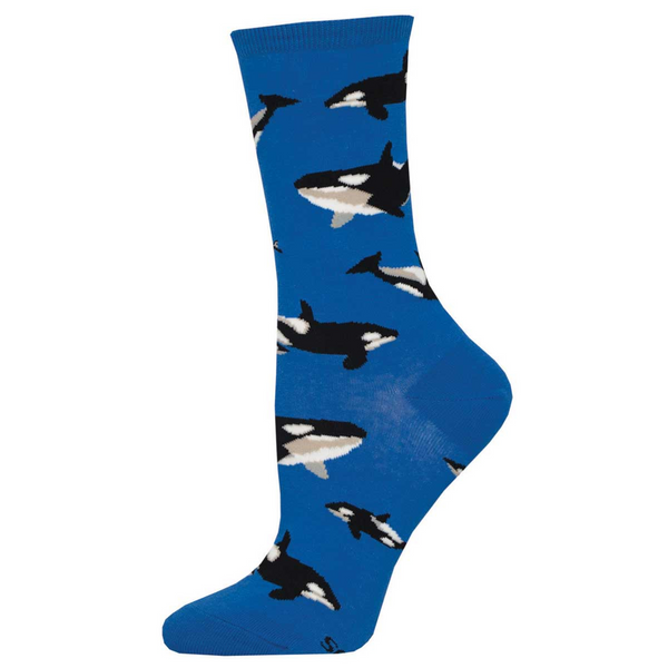 Women's Whale Hello Crew (Blue)