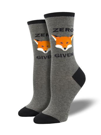 ZZNA-10/24_Women's Zero Fox Given Crew (Gray Heather)