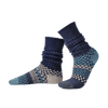 Fusion Slouch Crew Socks - Cerulean