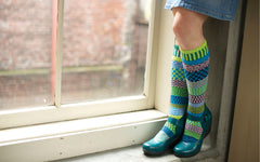 ZZNA_Knee High Water Lily Socks